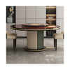 Solid Wood Round Dining Table Set with Lazy Suzan / Lixra
