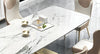 Post Modern Marble Dining Table Set / Lixra