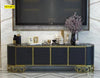 Aesthetic Look Creative Designed Marble Top TV Stand - Lixra