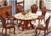 European Marble Circular Dining Table Set / Lixra