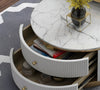 Modern Round Marble Coffee Table / Lixra