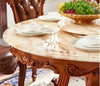 European Marble Circular Dining Table Set / Lixra