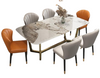 European Style Marble-Top Dining Table Set / Lixra