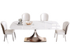 Illuminating Indoor Marble Dining Table Set / Lixra