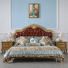 Classic European Luxurious Crafted Wooden Style Bed / Lixra