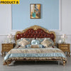 Classic European Luxurious Crafted Wooden Style Bed / Lixra