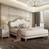 Classic European Luxurious Crafted Wooden Style Bed / Lixra