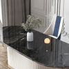 Modern Bolton Marble-Top Dining Table Set / Lixra