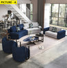 Contemporary Curved Velvet Fabric Sofa Set / Lixra
