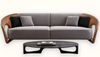 Luxurious Wooden 4-Seater Velvet Fabric Sofa / Lixra
