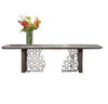 Elegant Rectangular Marble Dining Table / Lixra