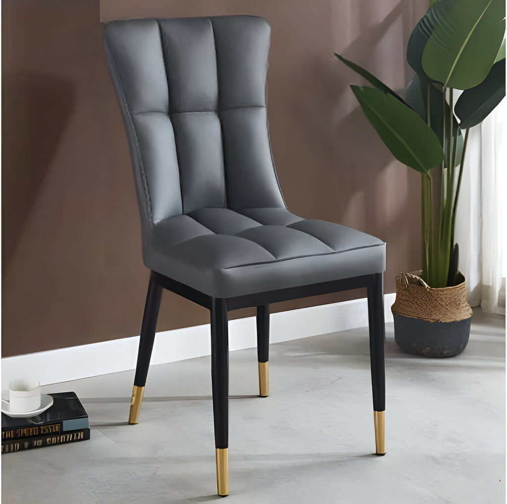 4-Piece Leather Upholstered Dining Chairs / Lixra