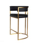 Modern Set of 3 Leather High-Raised Bar Stools / Lixra