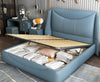 Modern Luxurious Leather Bed With Headboard / Lixra