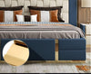 Modern Rectangular Leather Panel Bed / Lixra