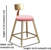 Premium Fabric High Raised Chair With Golden Finish Metal Legs / Lixra