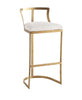 Set Of 3 Italian Style Metal Framed Raised Chairs / Lixra