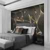 Luxury Abstract Lines Geometric Wallpaper With Leaf Design / Lixra