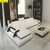 Contemporary Style Palatial Cozy Leather Sectional Sofa - Lixra