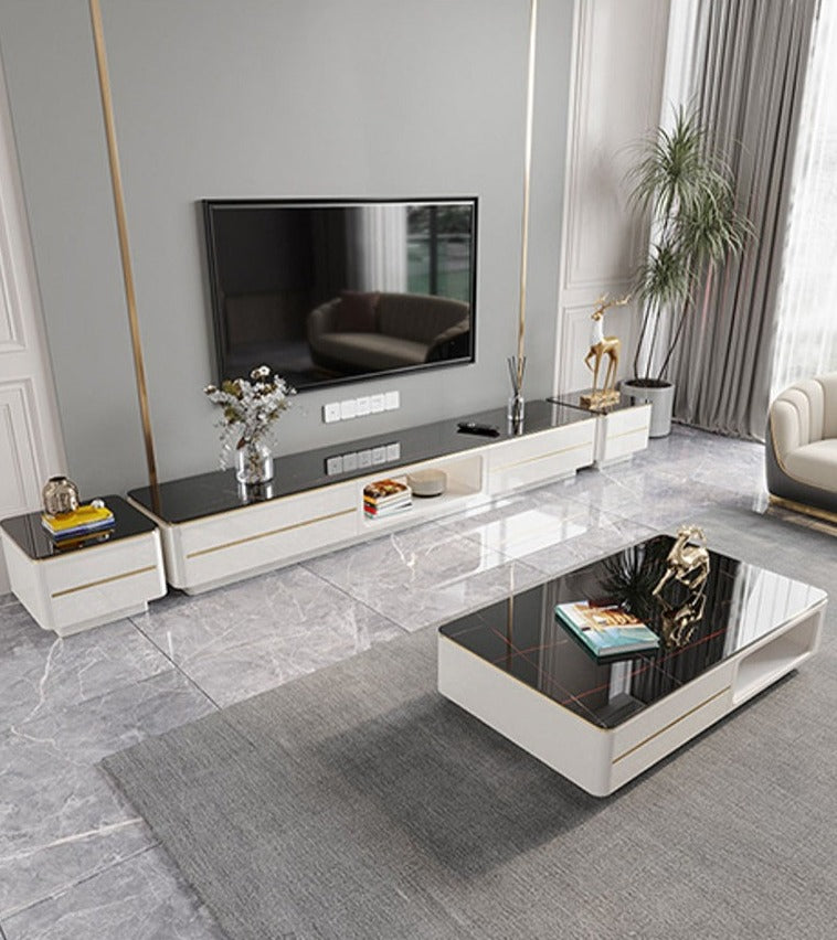 Post Modern TV Cabinet With Coffee Table And Side Table / Lixra