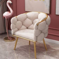 Round Cotton Bread Leisure Accent Chair / Lixra
