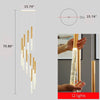 Astounding Wind Chimes Style Staircase LED Chandeliers-Lixra