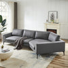 141.5" Huge Modern Luxurious Polyester Fabric Sectional Sofa / Lixra