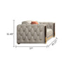 Modern Sumptuous Living Room Leather Upholstered Sofa Set / Lixra