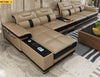 Classic Modern Multifunctional Leather Sectional Sofa Set - Lixra