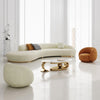 Modern Minimalist Comfy Leather Sofa Set With One Single Seater Sofa / Lixra