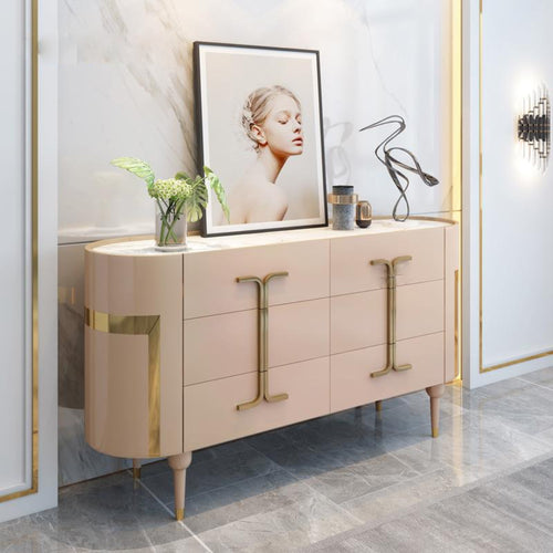 Modern Light Luxury Marble-Top Glorious Drawer Chest - Lixra