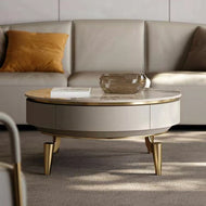 Luxurious Round Marble Coffee Table / Lixra