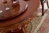 Antique Style Splendacious Dining Table Set With Lazy Susan - Lixra