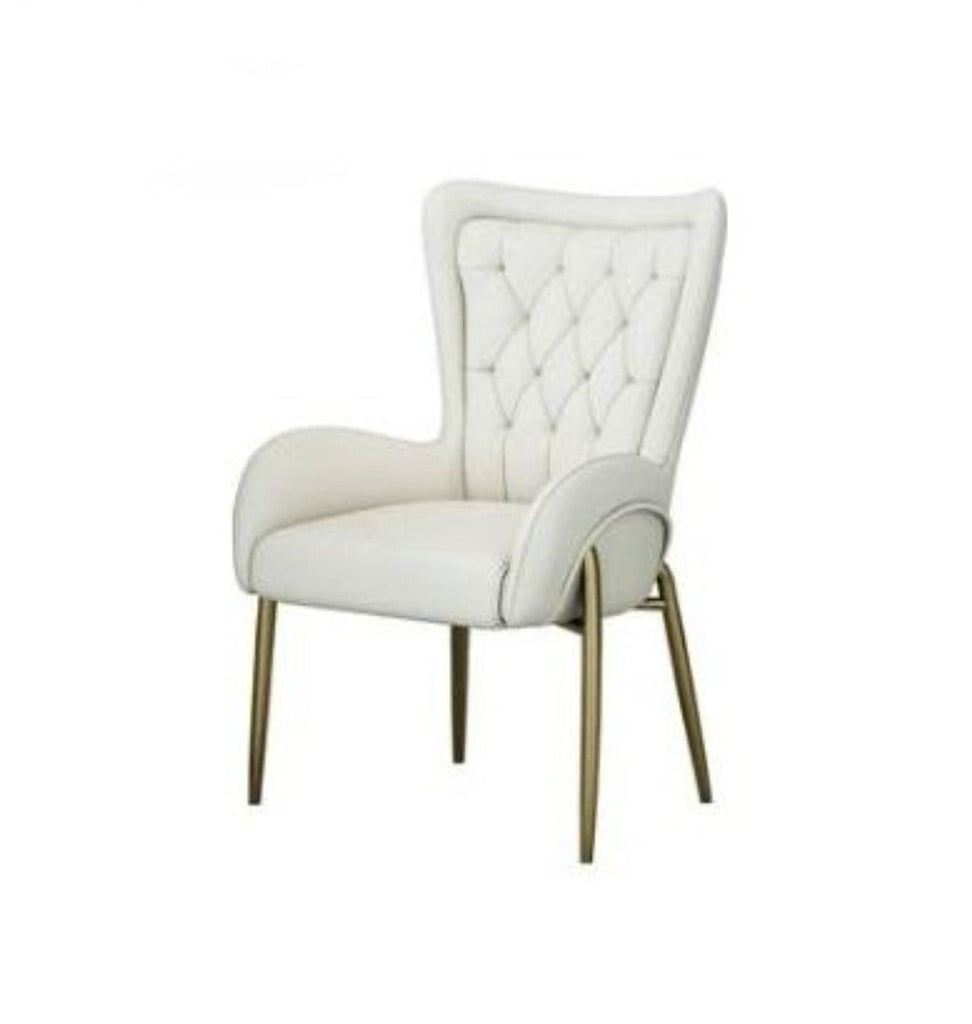 Contemporary Light Luxury Leather Dining Chair - Lixra