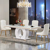 Charismatic High Gloss Solid Wood Luscious Dining Table Set - Lixra