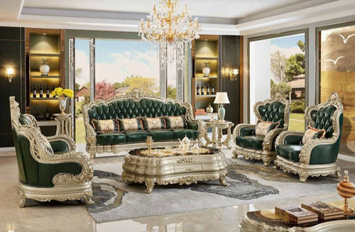 European Style Royal Luxurious Leather Sofa Set / Lixra