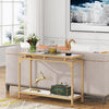 Decorative 2 Tier Modern Minimalist White Top Accent Table / Lixra