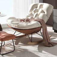 Modern Design Button Tufted Accent Chair / Lixra