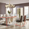 Modern Luxurious Polished Wooden Splendid Dining Table Set - Lixra