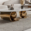 Luxury Oval Slate Coffee Table For Living Room / Lixra