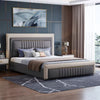 Line- Design Contemporary Opulent Leather Bed - Lixra