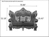 Royal and Classic Design Wooden Leather Sofa Set / Lixra