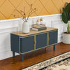 Contemporary Style Multi-Functional Carbonized Bamboo TV Stand / Lixra