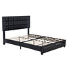 Contemporary Styled Queen Size Leather Bedroom Set / Lixra