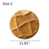  Contemporary Wall Mounted Round Wooden Decor / Lixra