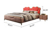 Heart-Shaped Charming Design Cozy Leather Bed / Lixra