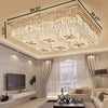 Luxurious Remote Dimmable Glass & Crystal Ceiling Light Chandelier