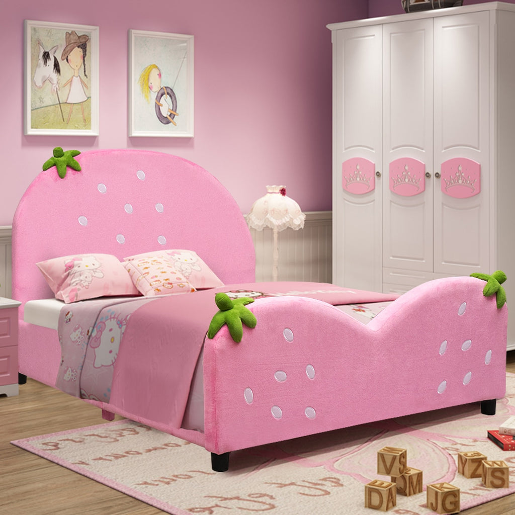 Delighthful Colored Sumptuous Velvet Kids Bed / Lixra
