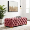 Button Tufted Modern Aesthetic Velvet Ottoman - Lixra