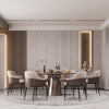 Modern Luxurious Dining Table Set With Lazy Susan / Lixra